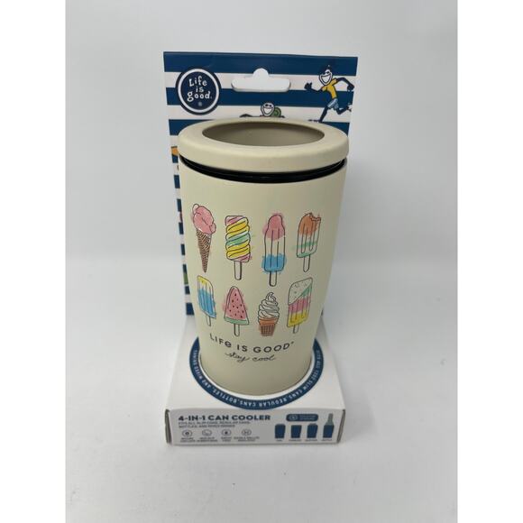 Life Is Good 4 in 1 Beverage Cooler Ice Cream NEW - Picture 1 of 5